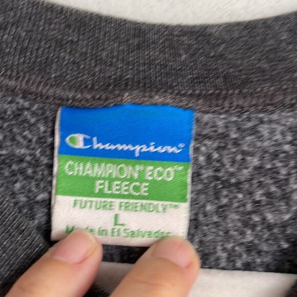 Champion Eco Fleece Boston University crewneck sweatshirt sz L - Picture 5 of 7